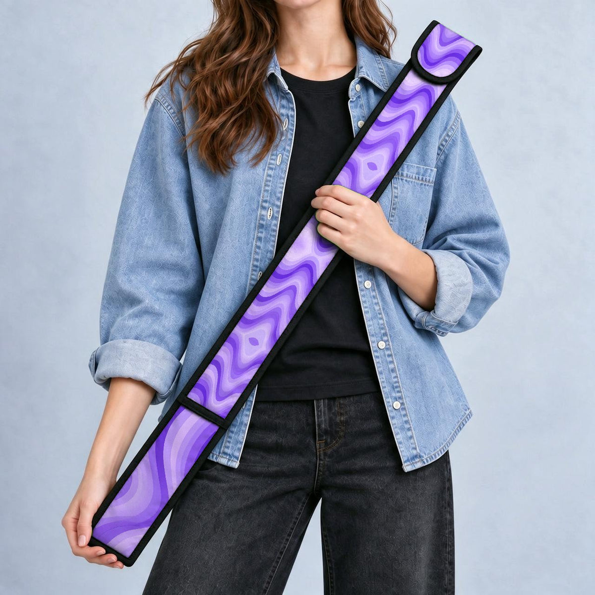 Purple Gradient T-Ruler Cover