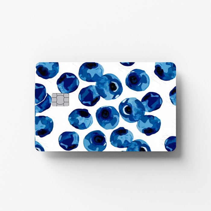 Blueberry Credit Card Sticker