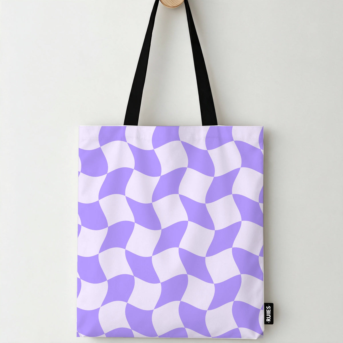 Groovy Checker Tote Bag