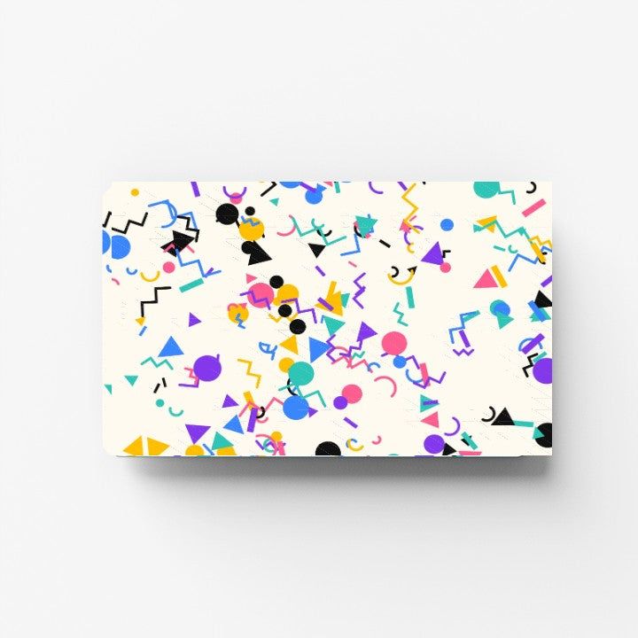 Memphis Confetti Credit Card Sticker