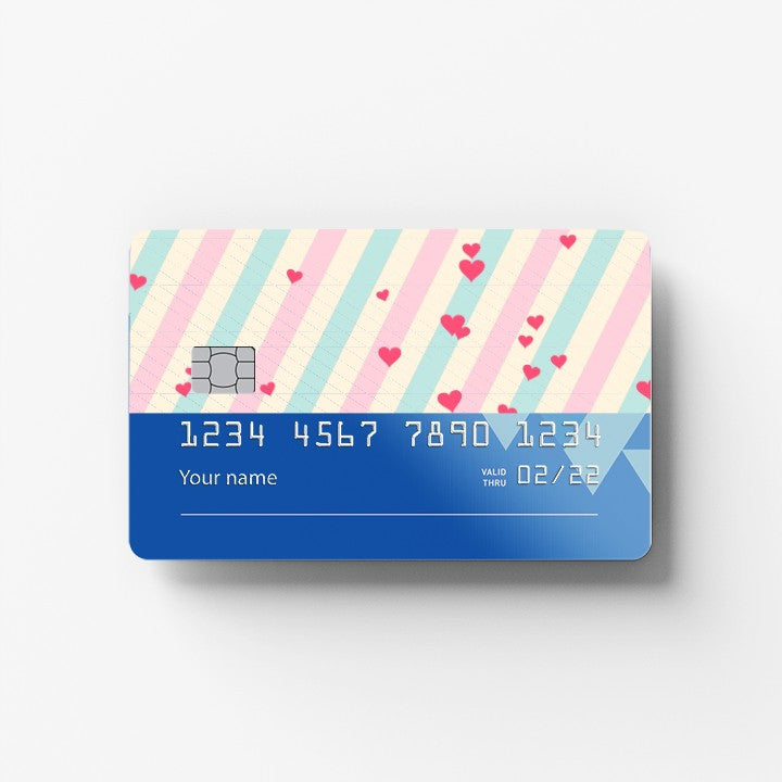 Candy Stripes Credit Card Sticker