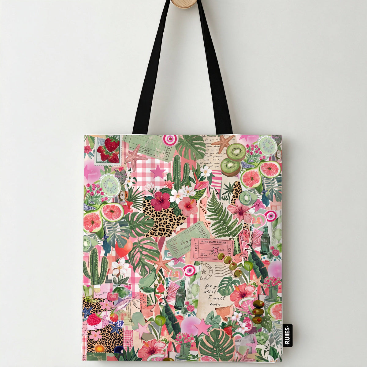 Summer Collage Tote Bag