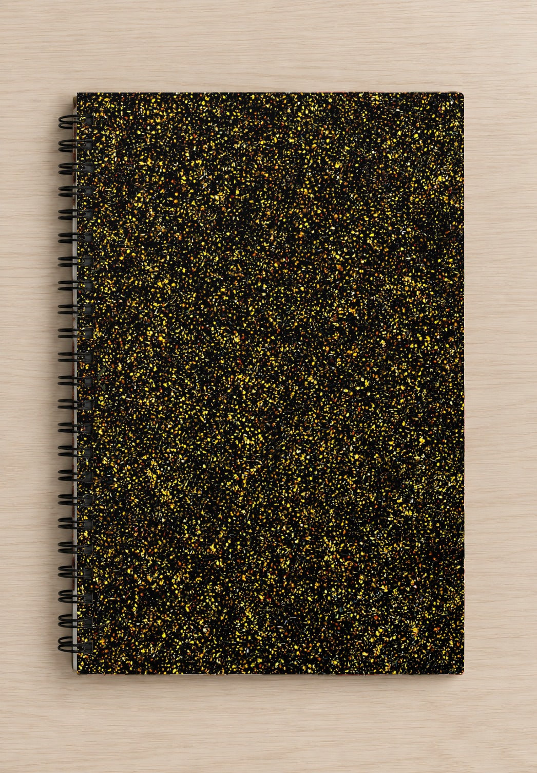 Yellow Glitter Notebook