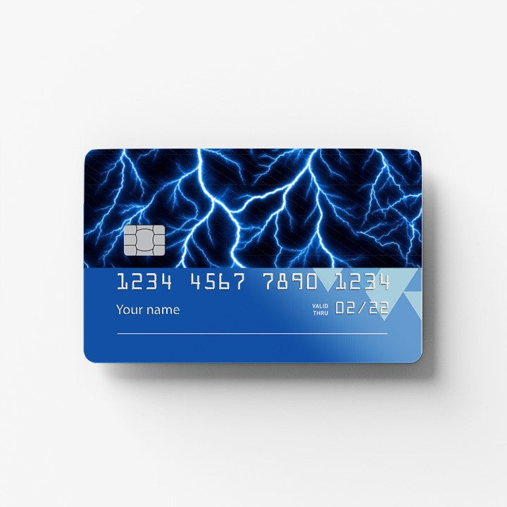 tropical pop credit card sticker mockup