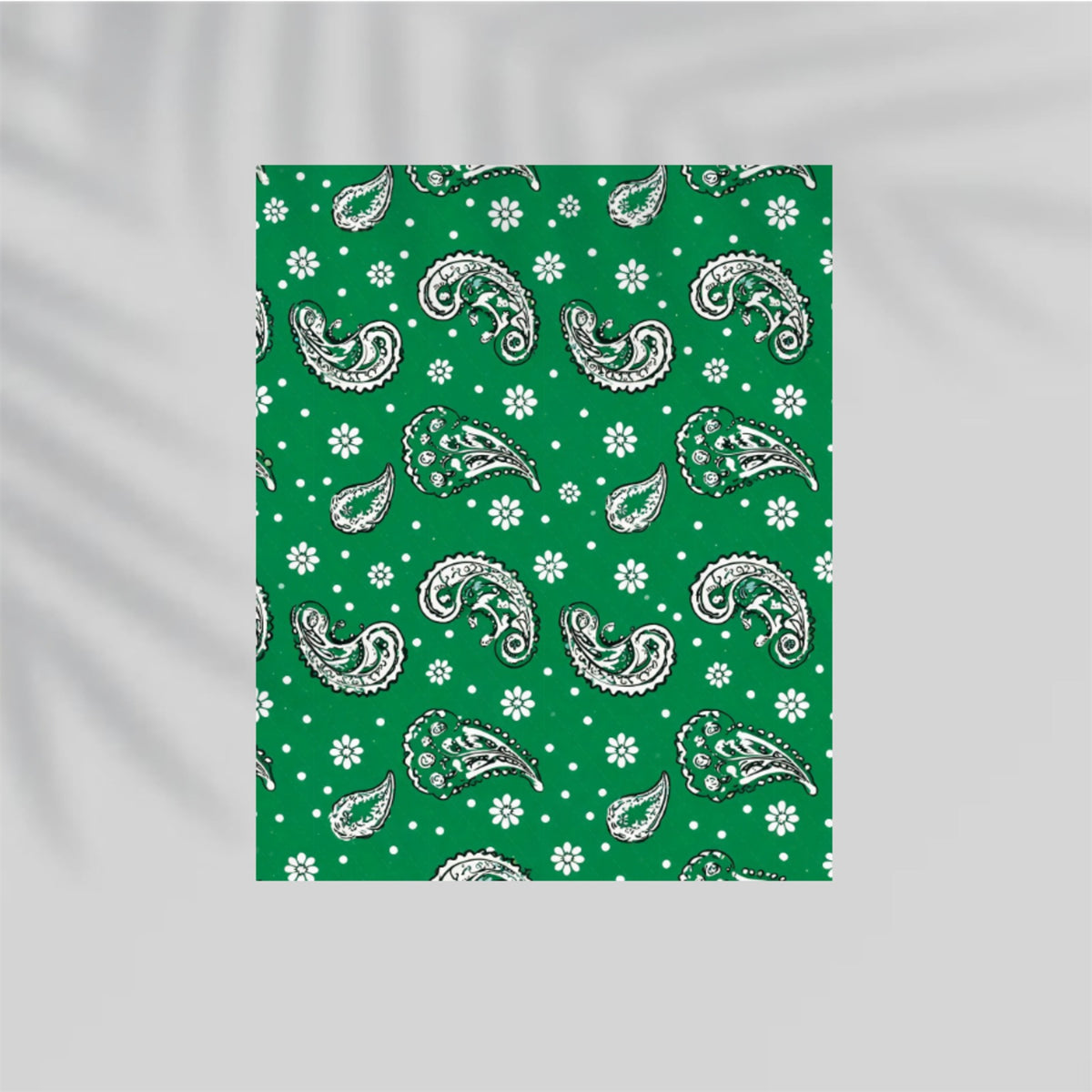 Emerald Paisley Paper Poster
