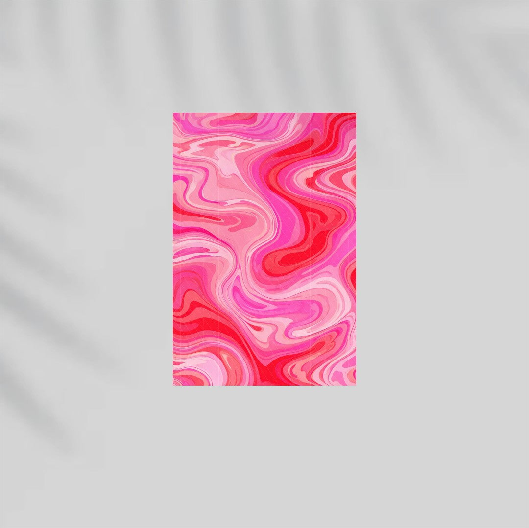 Pink Ripple Paper Poster