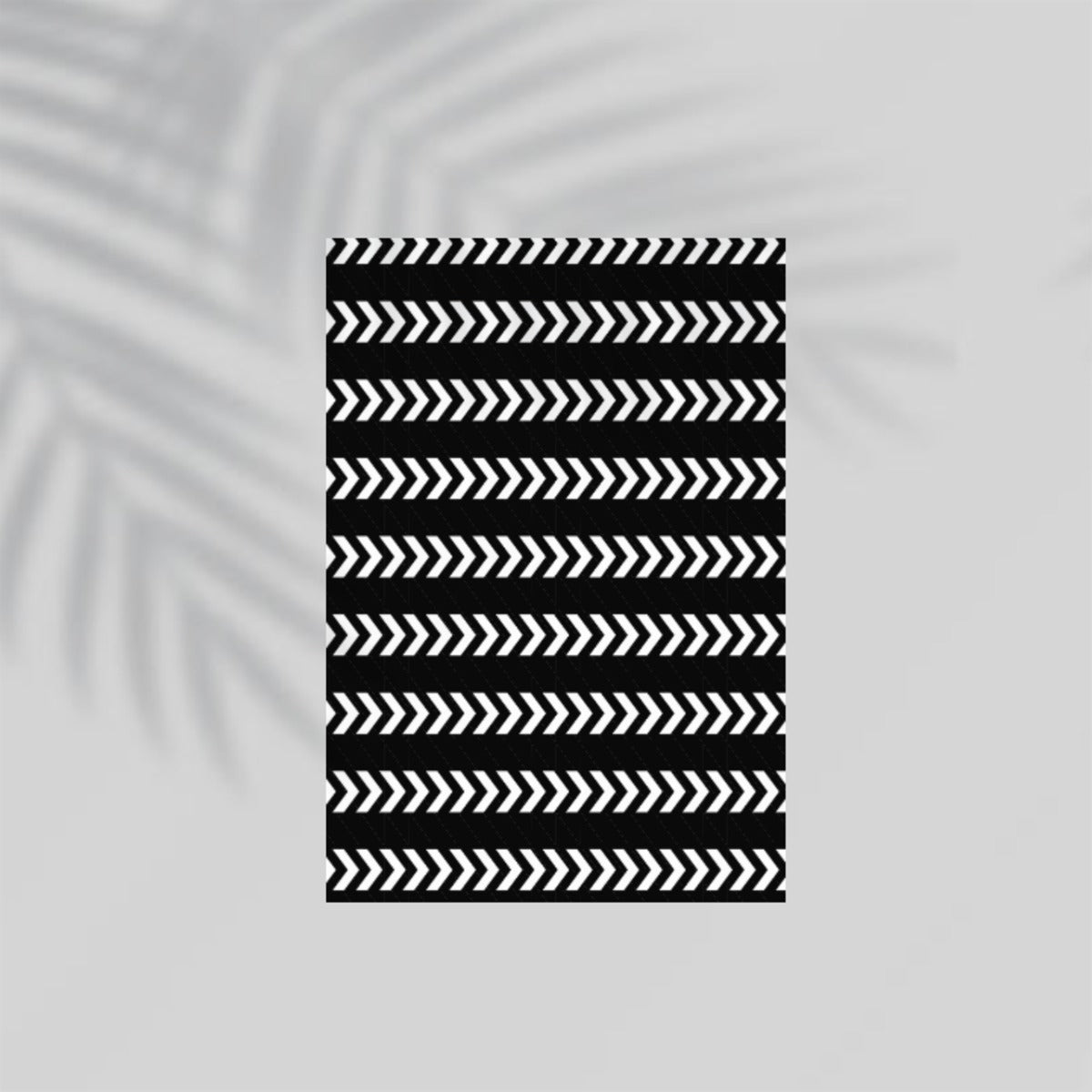 Arrow Black-White Paper Poster