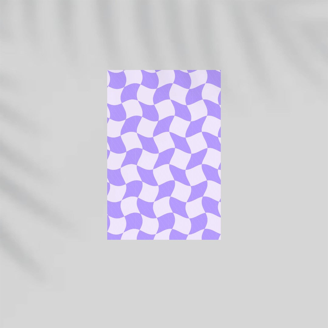 Groovy Checker Paper Poster
