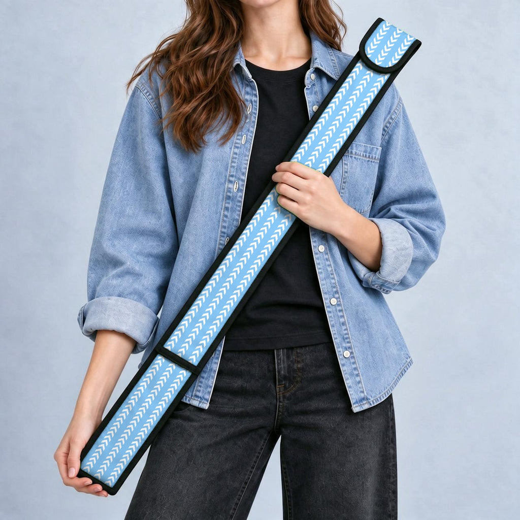 Blue-White Arrows T-Ruler Cover