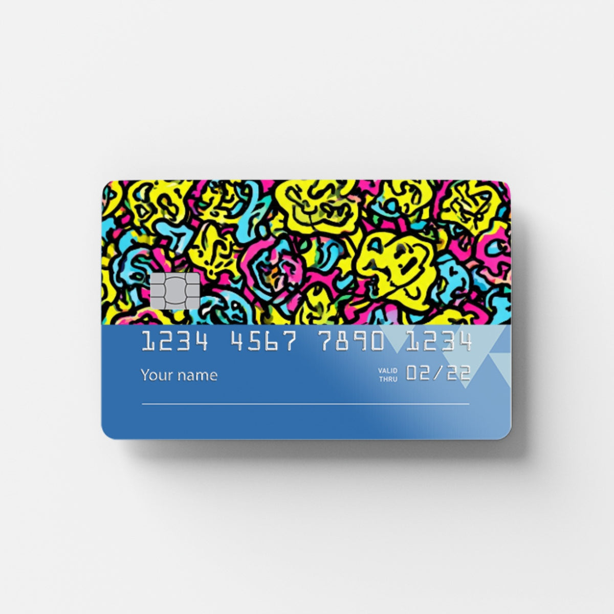 Color Splash Credit Card Sticker