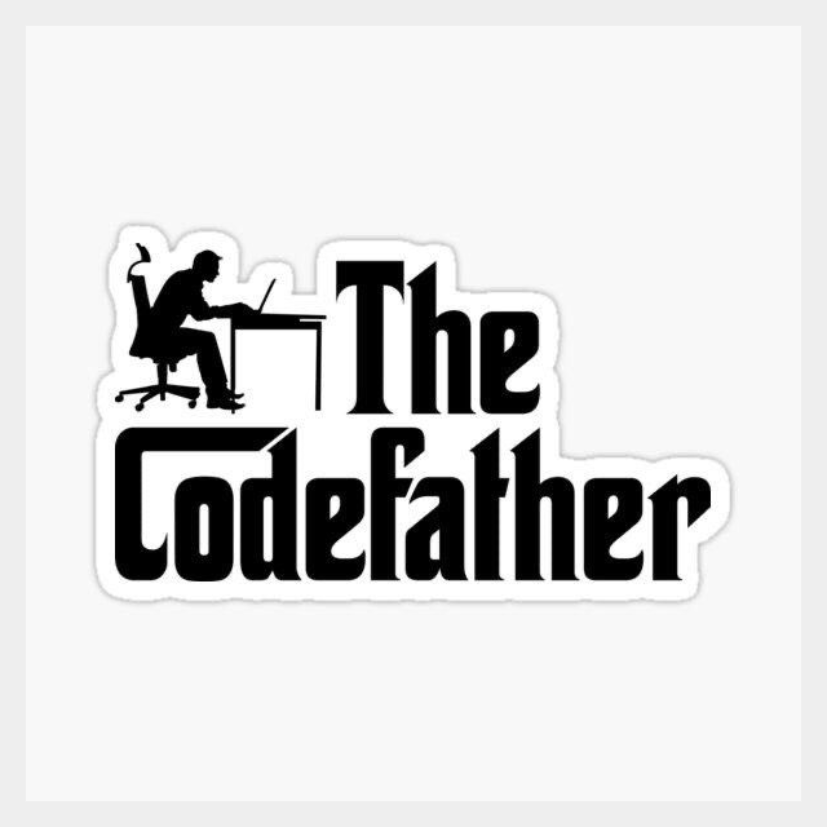 the codefather Laptop Sticker