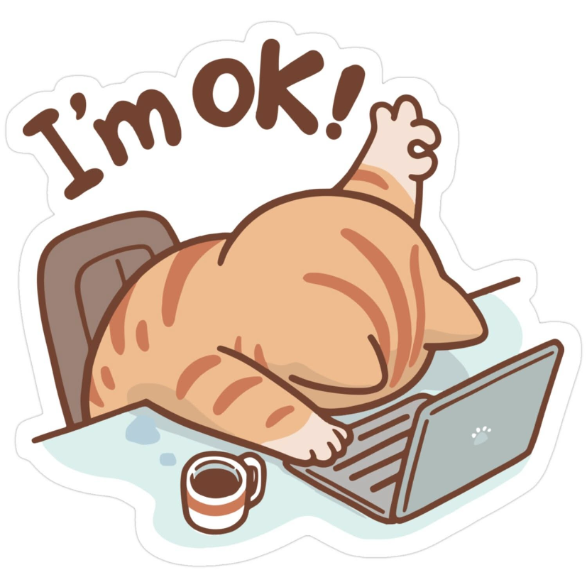 i am ok Laptop Sticker