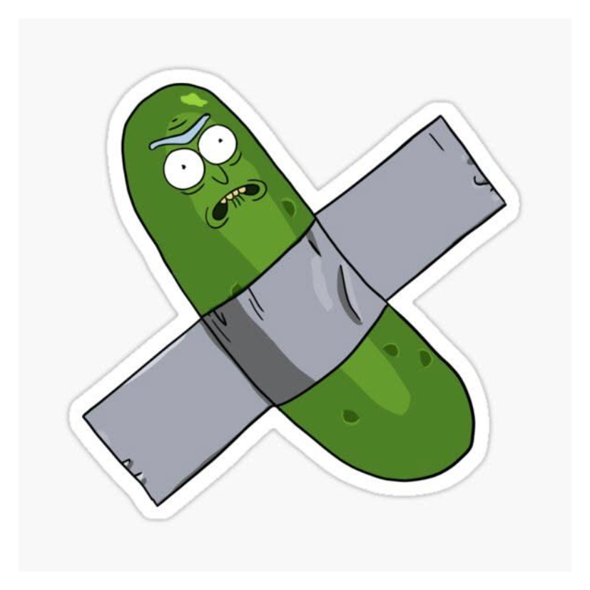 rick pickle Laptop Sticker