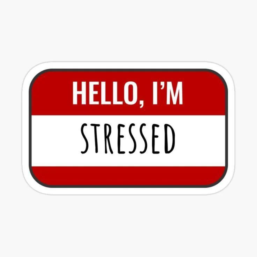 hello i am stressed Laptop Sticker