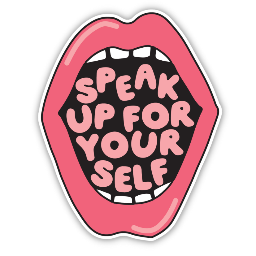 speak up Laptop Sticker