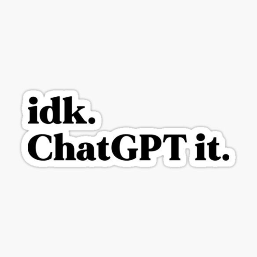 chat gpt did it Laptop Sticker