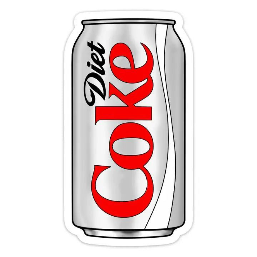 diet coke Laptop Sticker