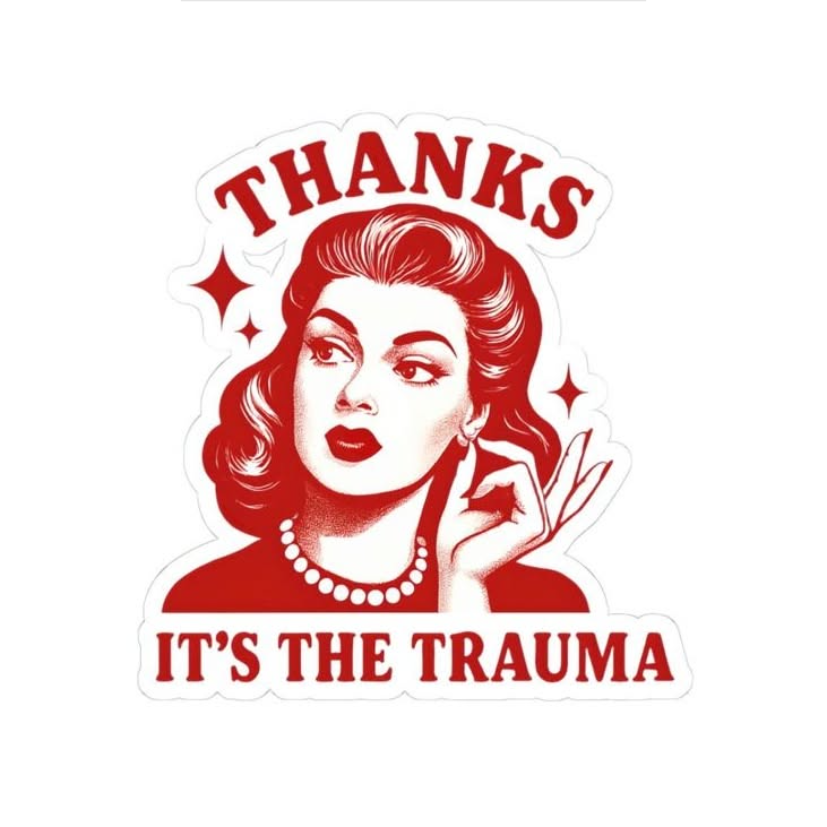 trauma Laptop Sticker