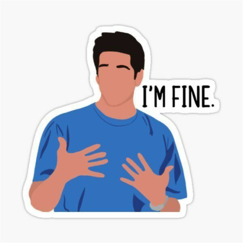 i am fine Laptop Sticker