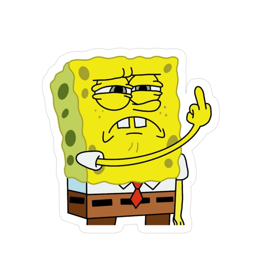 spongebob Laptop Sticker