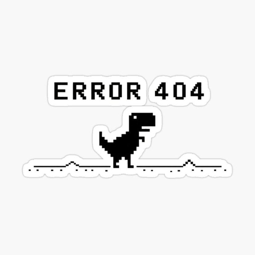 eror 404 Laptop Sticker