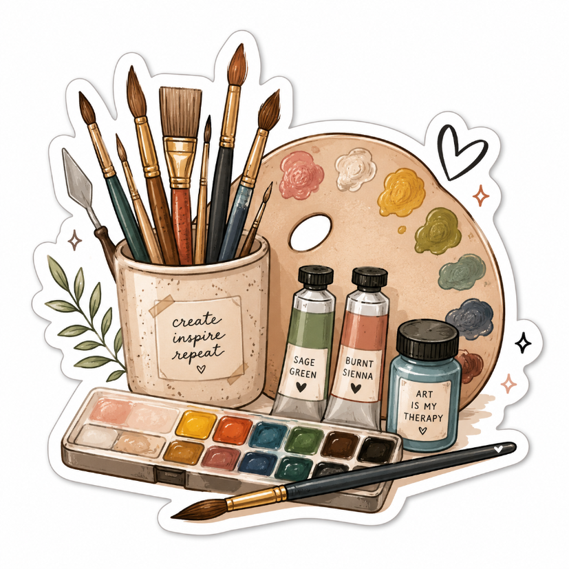 create art Laptop Sticker