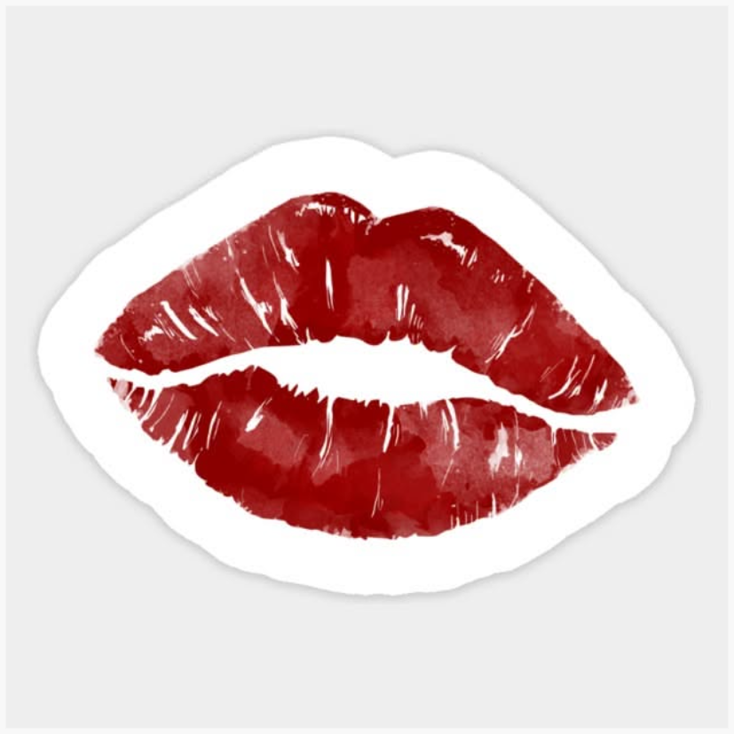 kiss Laptop Sticker