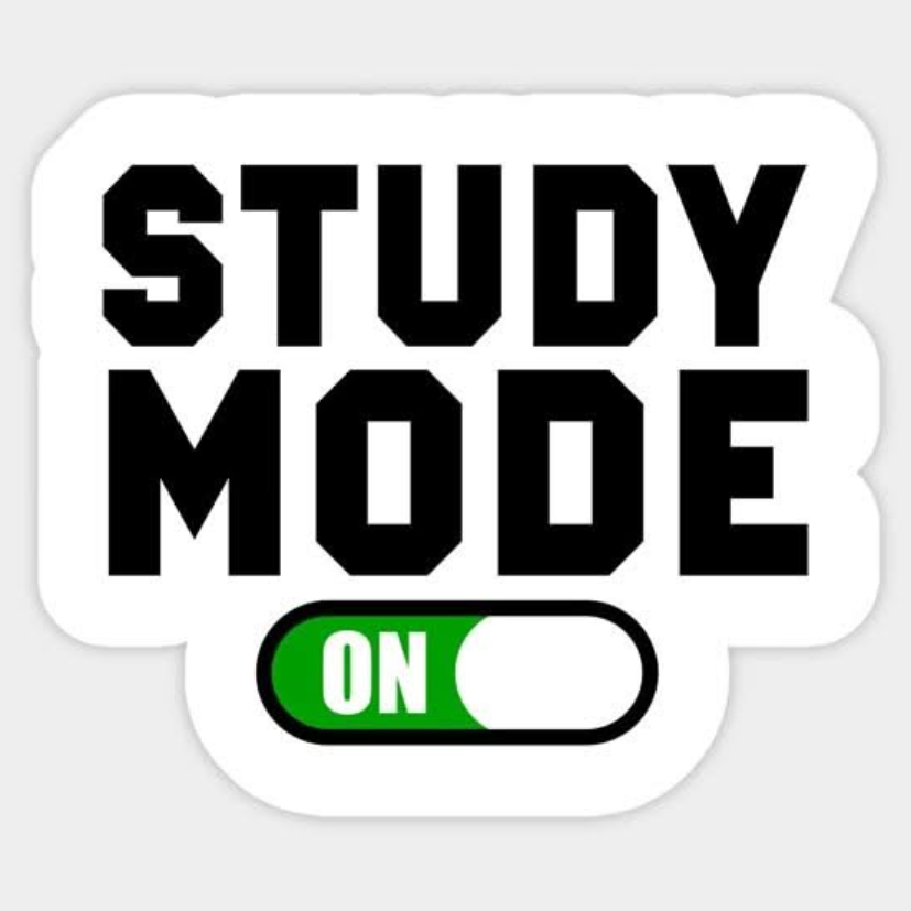 study mode Laptop Sticker