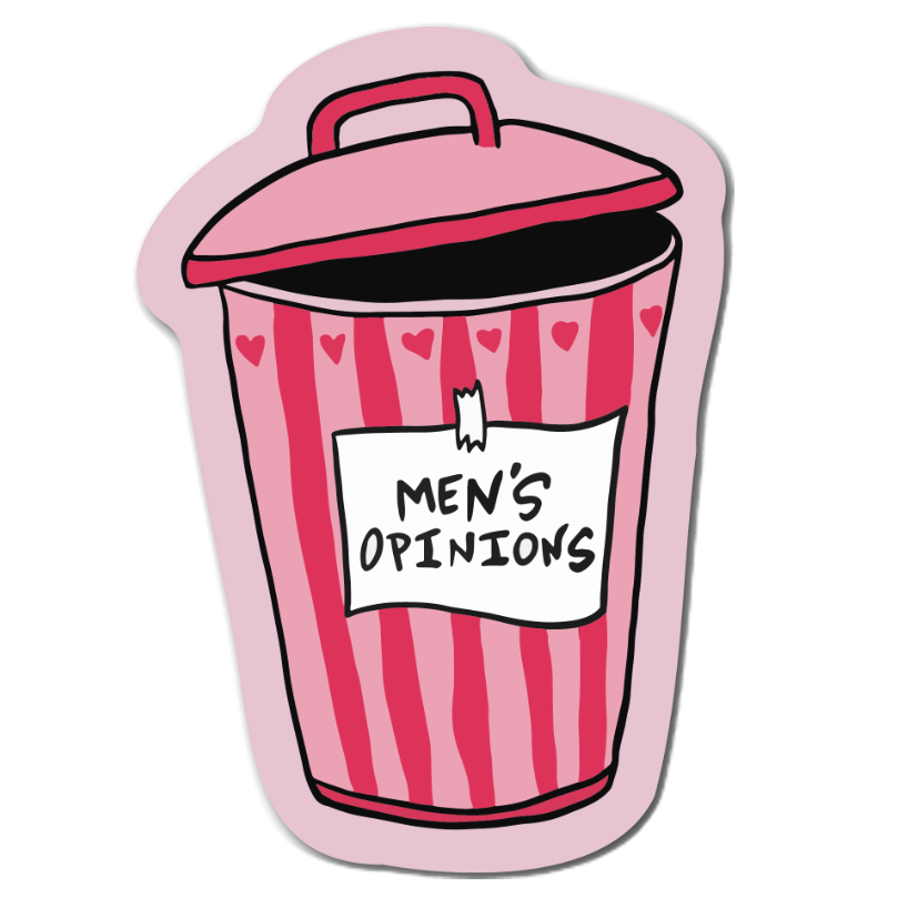 men opinions Laptop Sticker