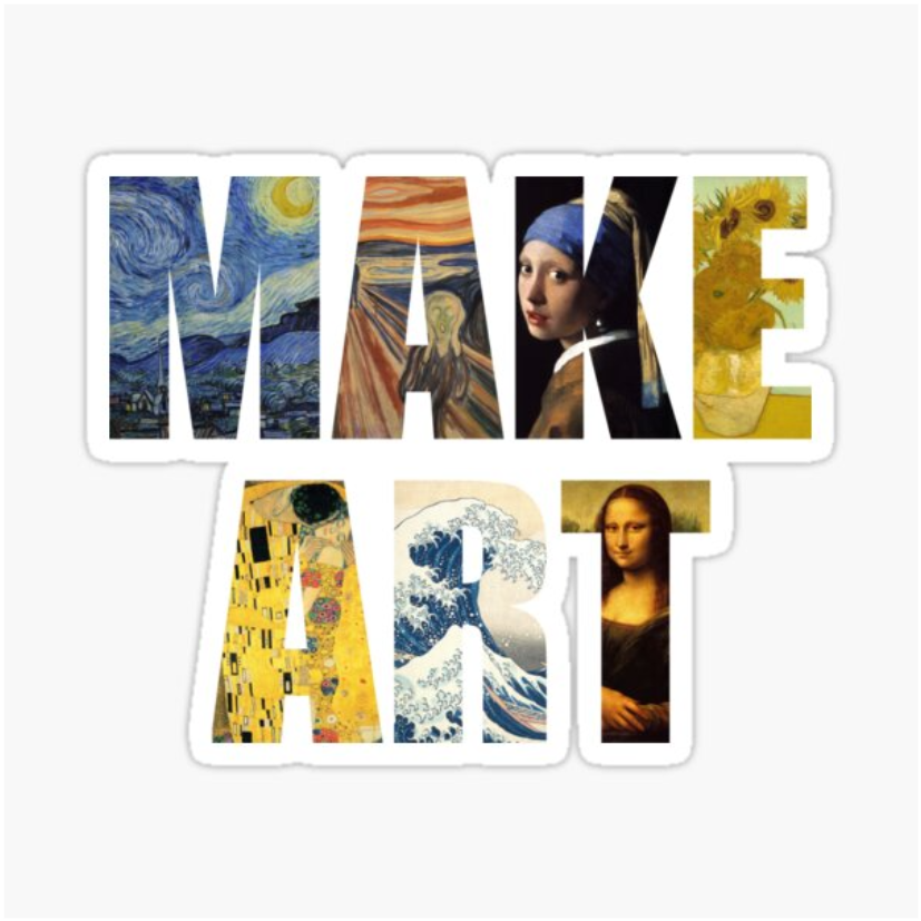 make art Laptop Sticker