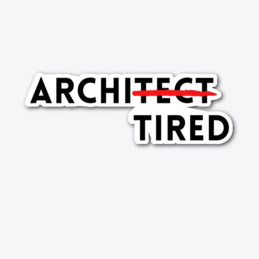 arch. tired Laptop Sticker