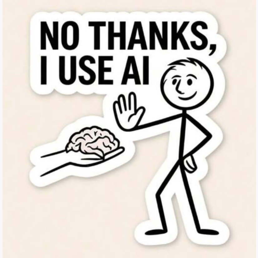 i use ai Laptop Sticker