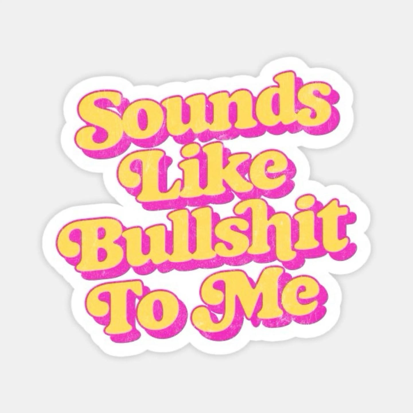 sounds like **** Laptop Sticker