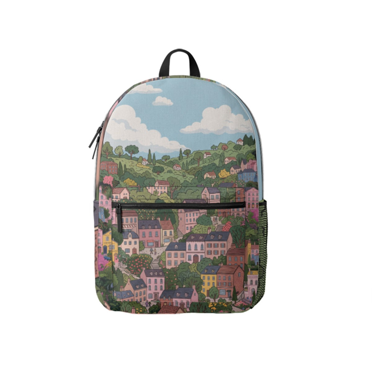Pastel Town Backpack - print preview