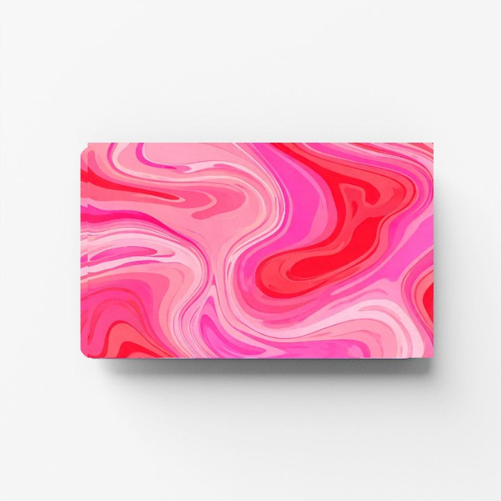 Pink Ripple Credit Card Sticker