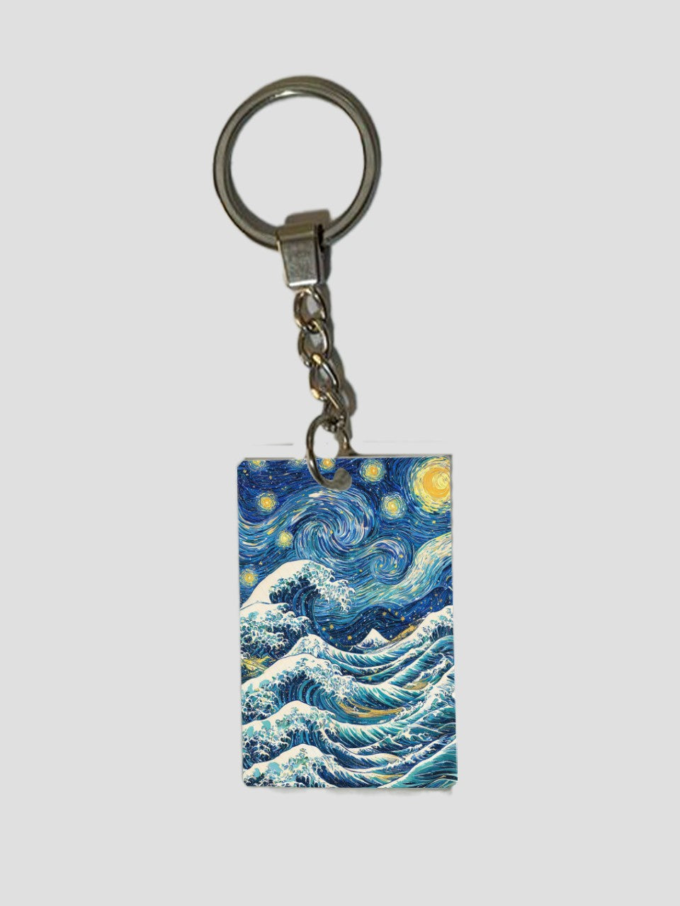 Starry Waves Keychain