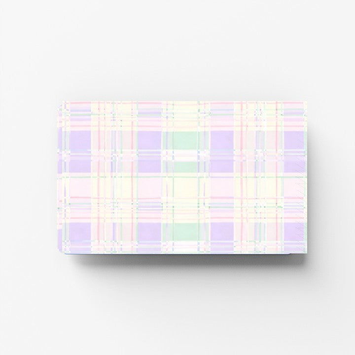 Pastel Plaid Credit Card Sticker