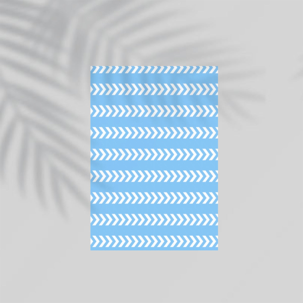 Blue-White Arrows Paper Poster