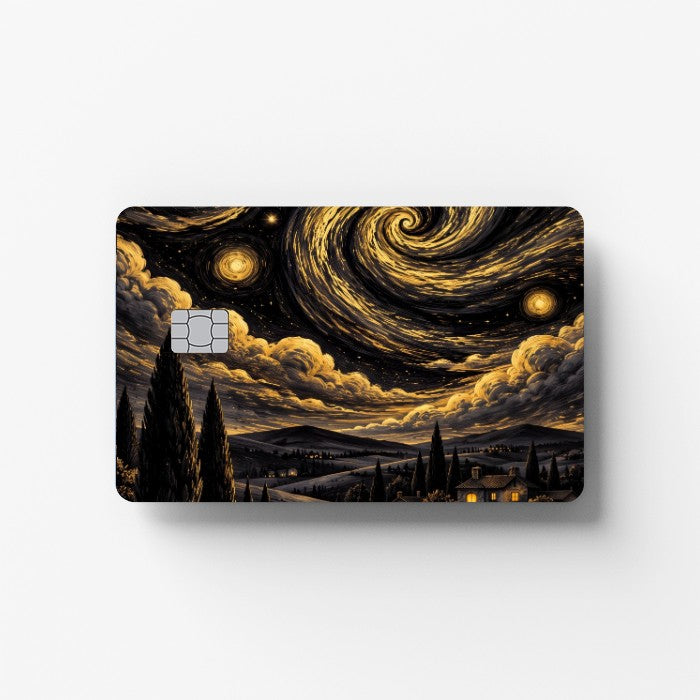Golden Nocturne Credit Card Sticker
