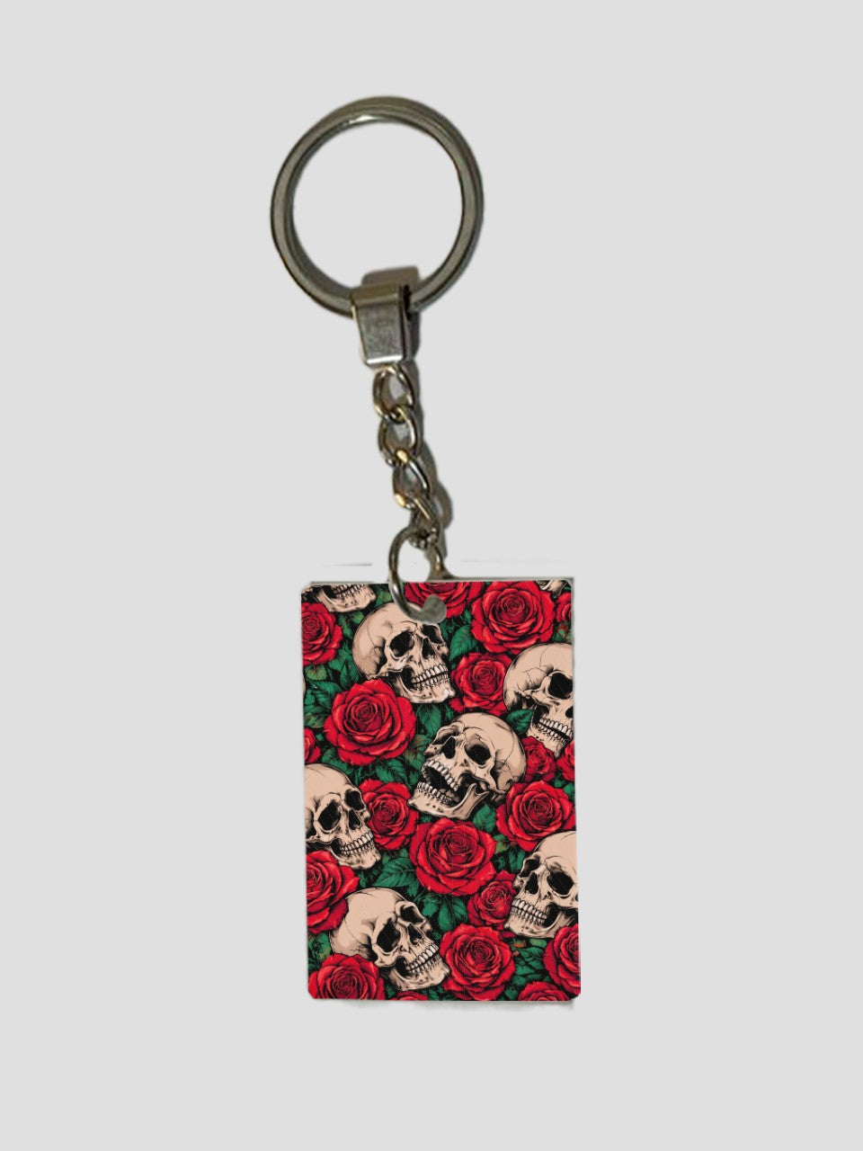 Roses & Bones Keychain