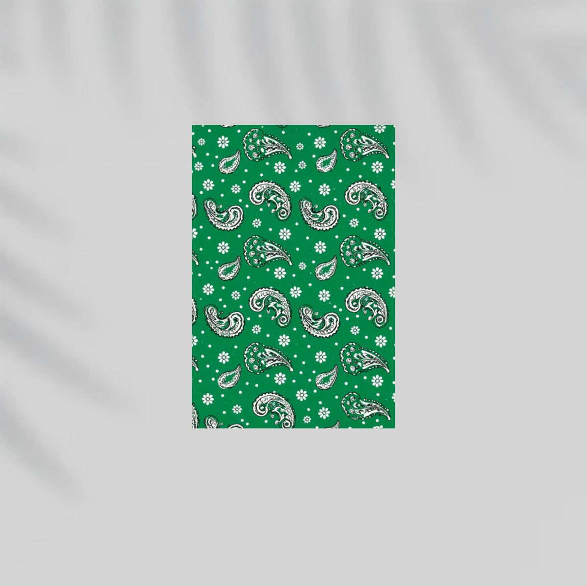 Emerald Paisley Paper Poster