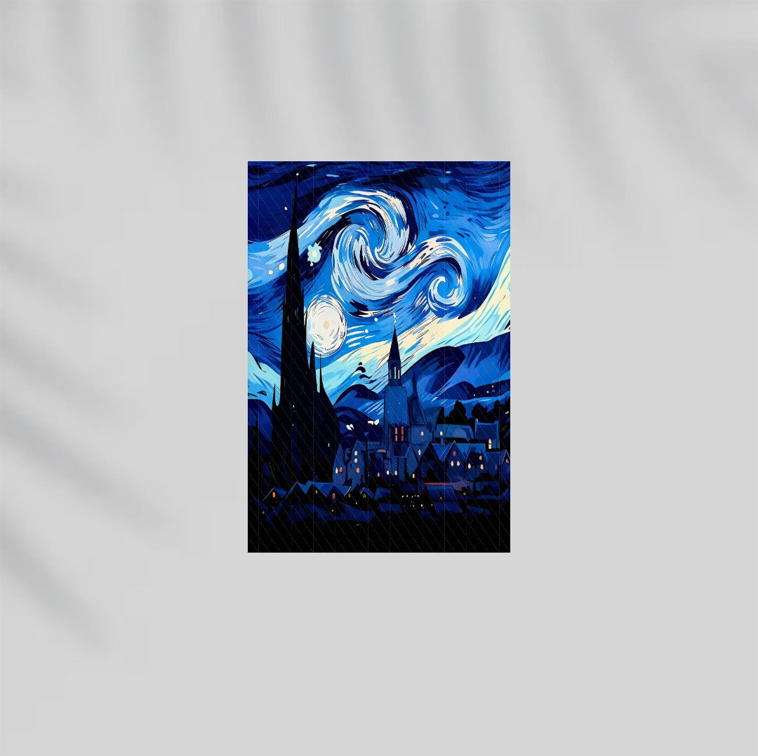 Starry Night Paper Poster