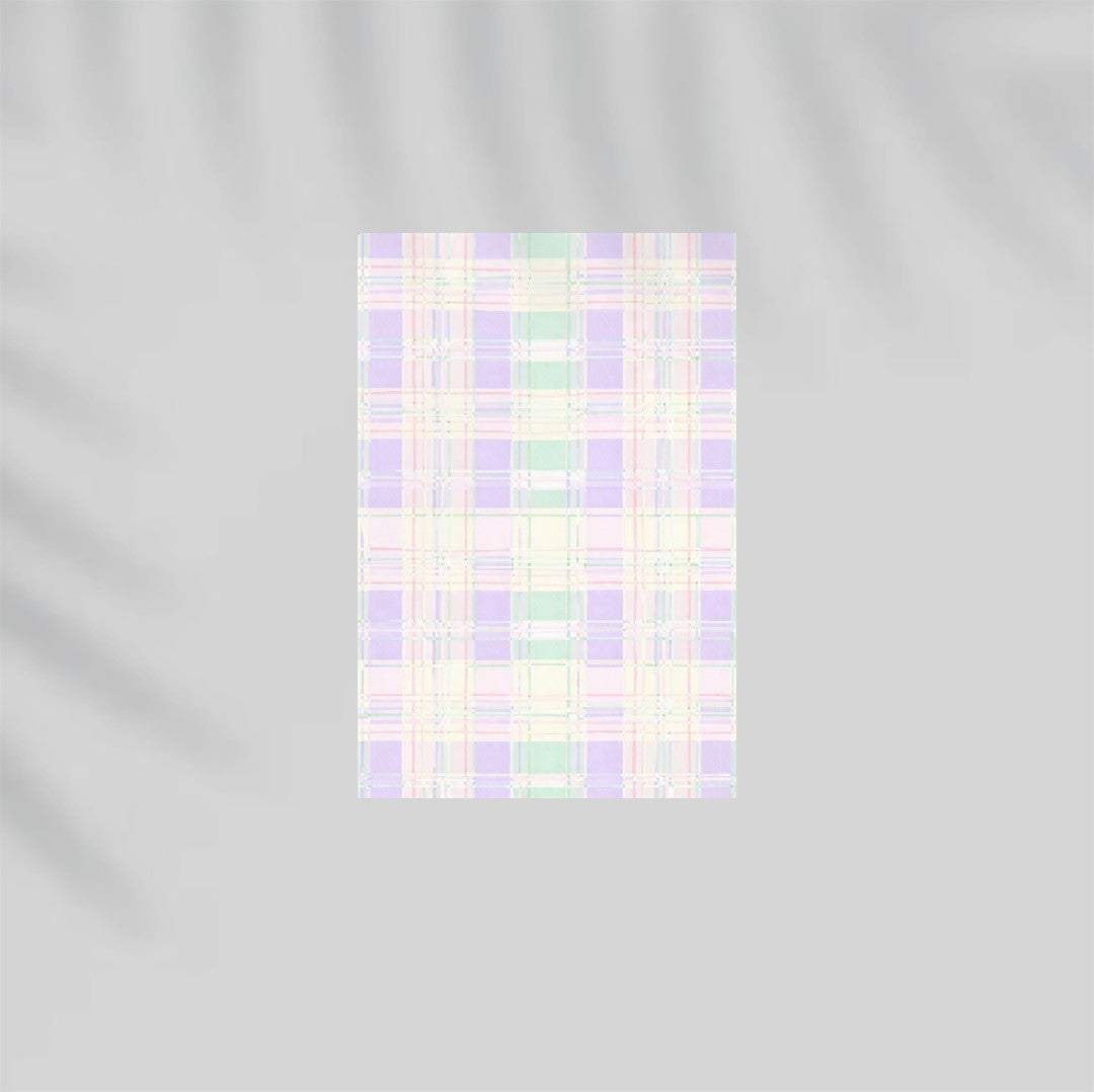 Pastel Plaid Paper Poster