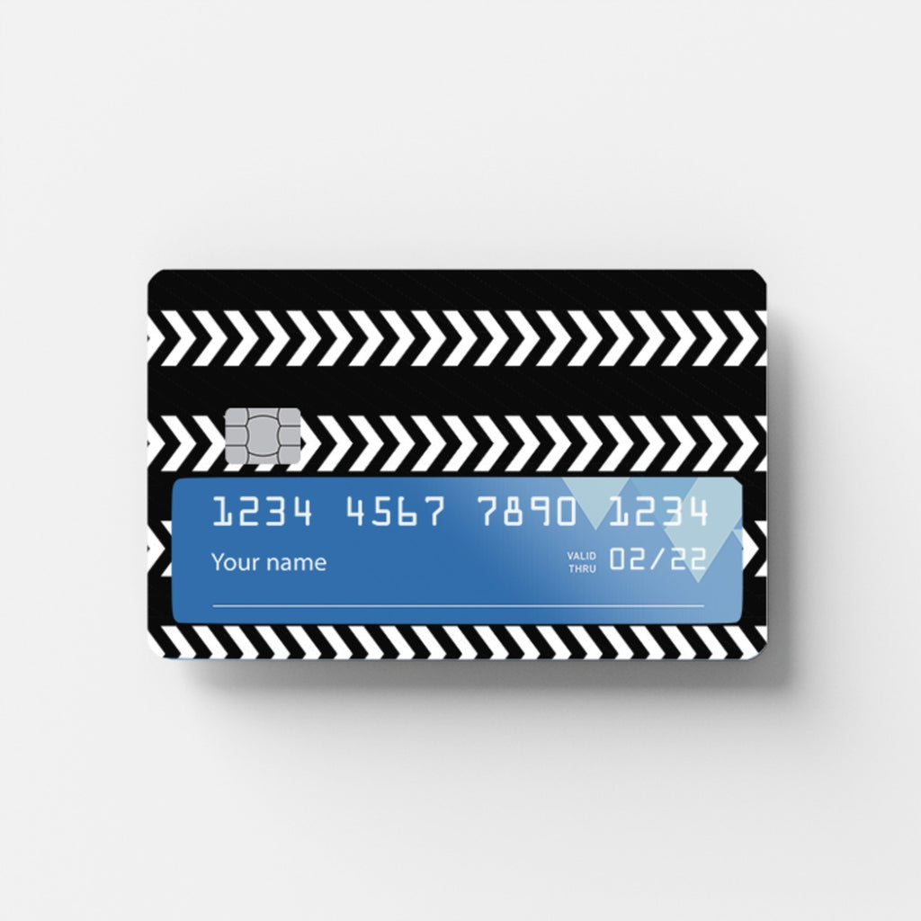 Arrow Black-White Credit Card Sticker