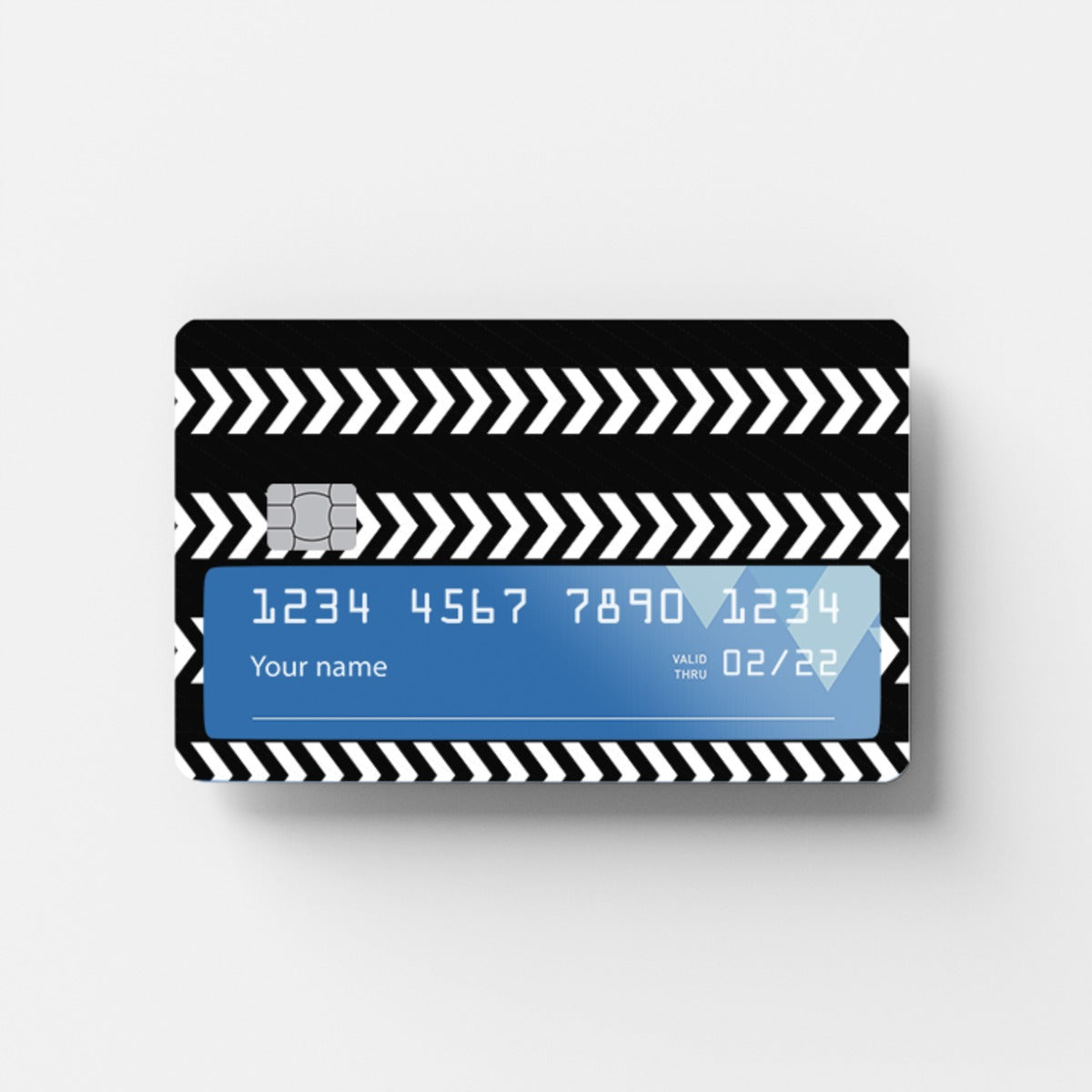 Arrow Black-White Credit Card Sticker