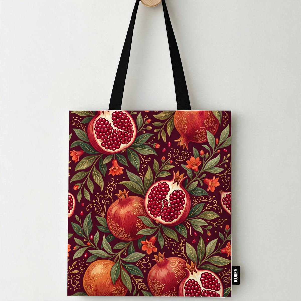 Pomegranate Grove Tote Bag
