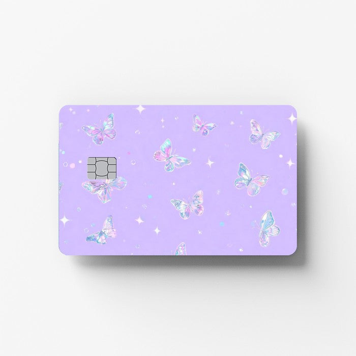 Y2K Butterflies Credit Card Sticker