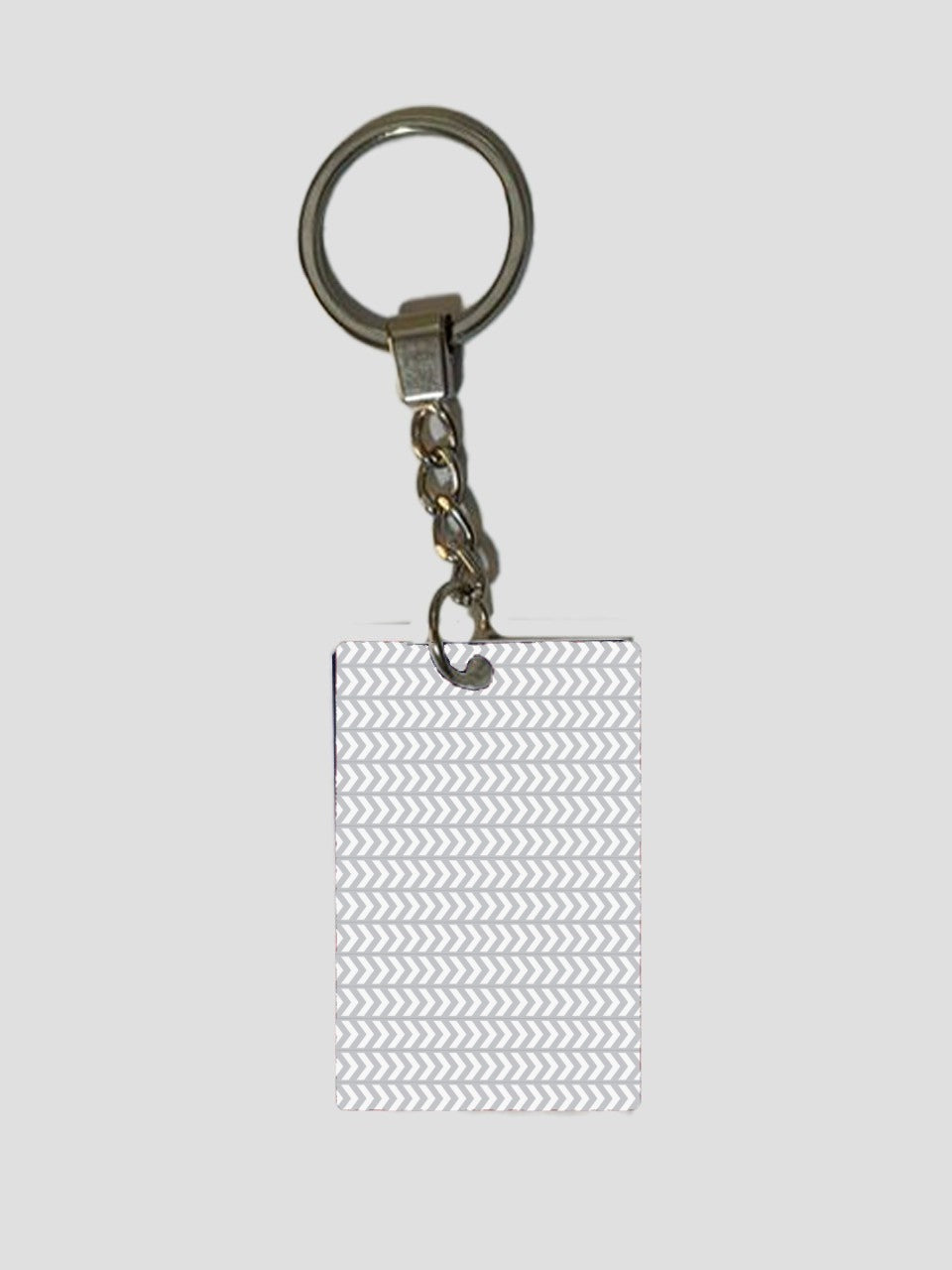 Grey-White Arrows Keychain