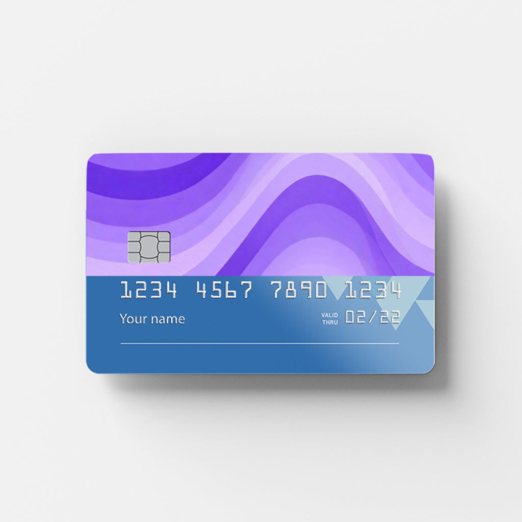 Purple Gradient Credit Card Sticker