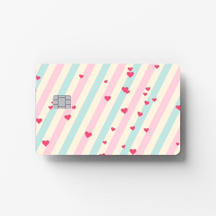 Candy Stripes Credit Card Sticker